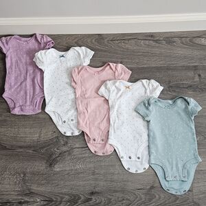 Newborn - Carter's Pastel Baby Bodysuit Set & Pants